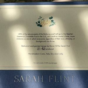 90 inch sara flint hand ainted scarf